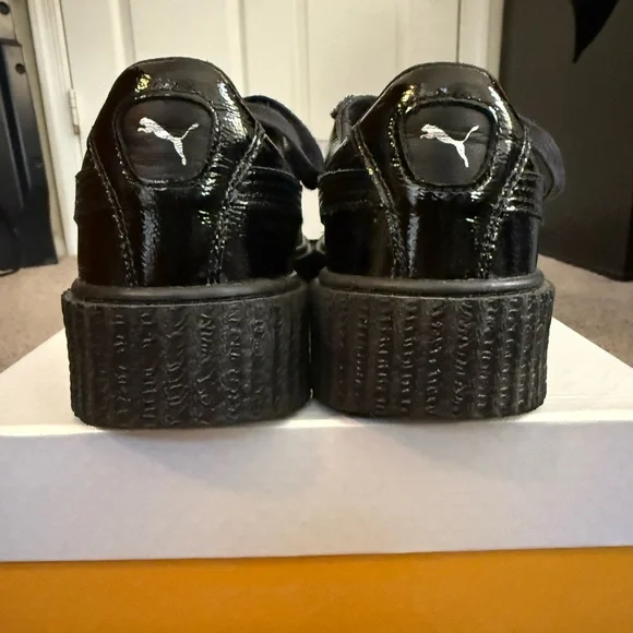 Fenty X Puma Cracked Leather Patent Black Creeper - Picture 5 of 5